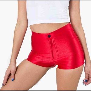 American Apparel Disco Short - Red